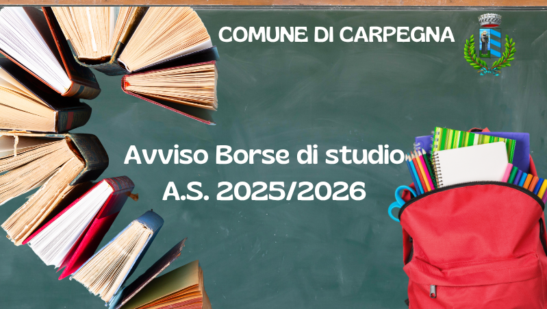 Aviso concessione borse di studio A.S. 2025/2026
