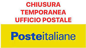 Chiusura temporanea Uficio Postale