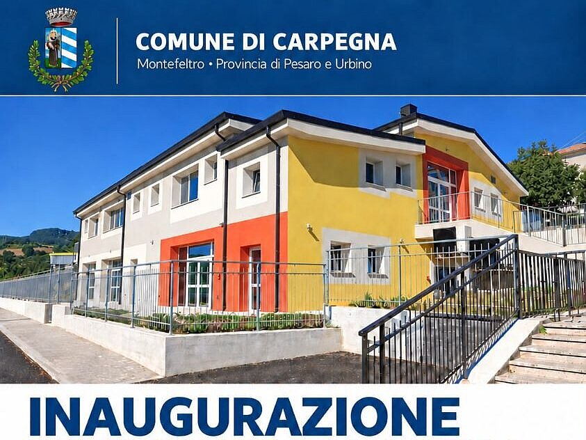 Inaugurazione nuovo polo scolastico dell'infanzia Carpegna