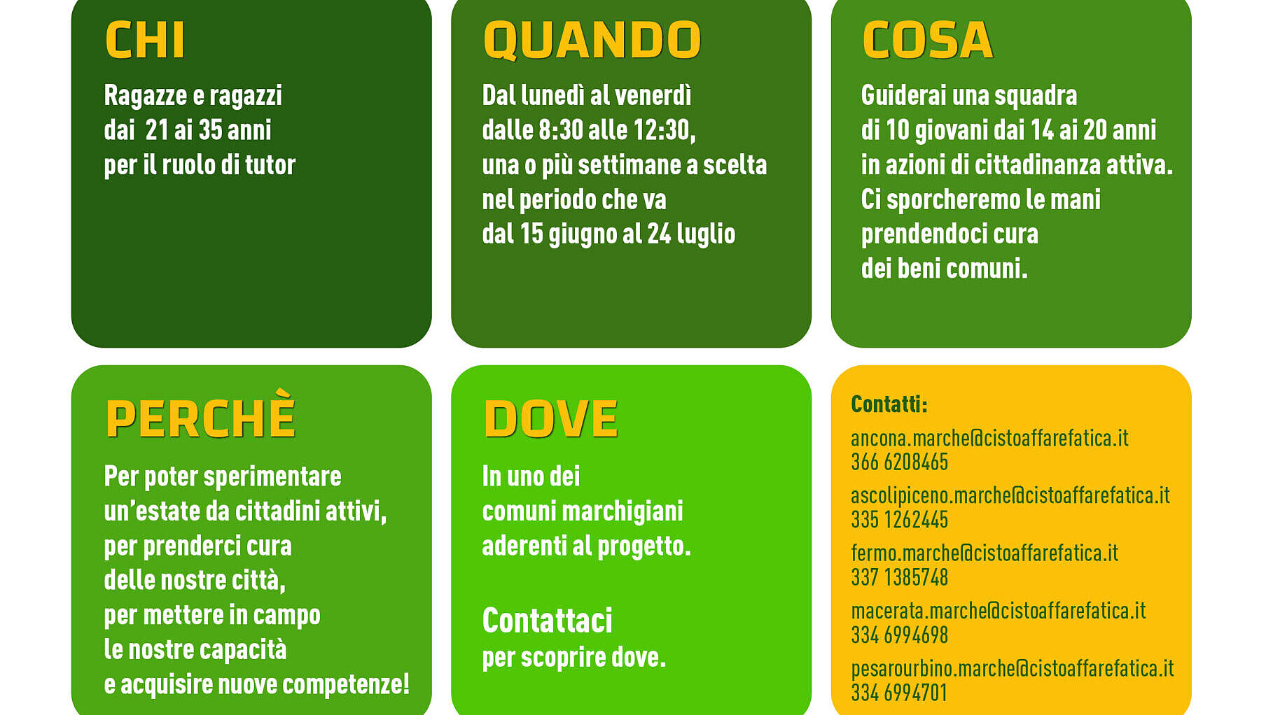 Avviso ricerca tutor Cisto? Affare fatica