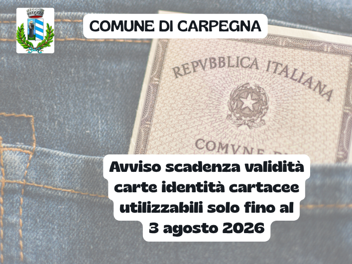 scadenza validità carta identità cartacea