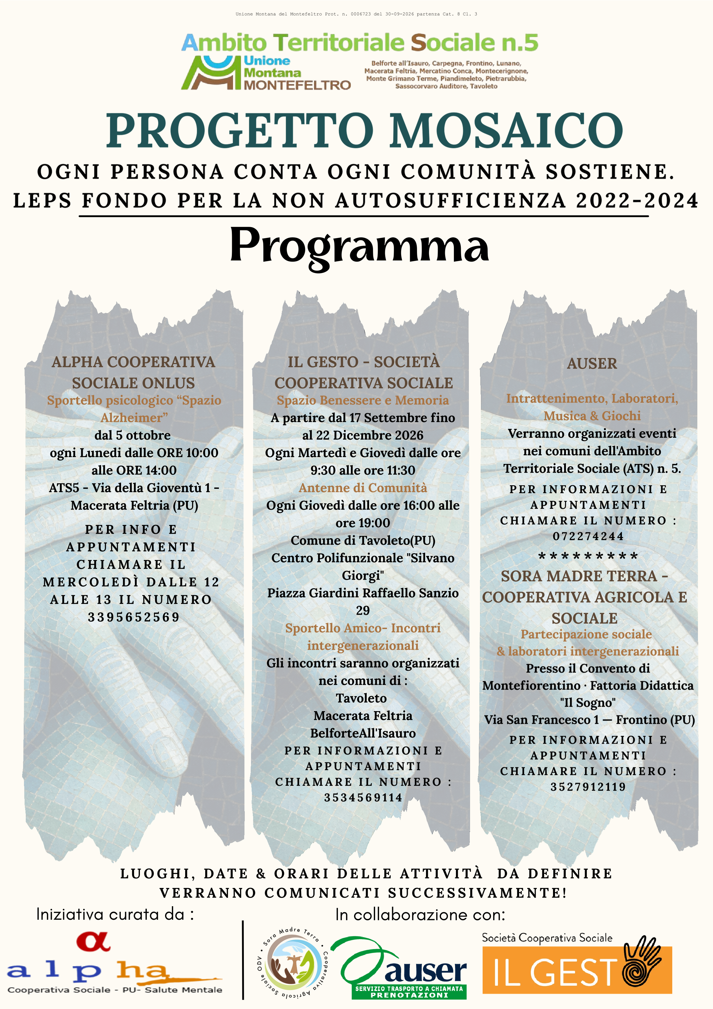 Progetto Mosaico ATS5