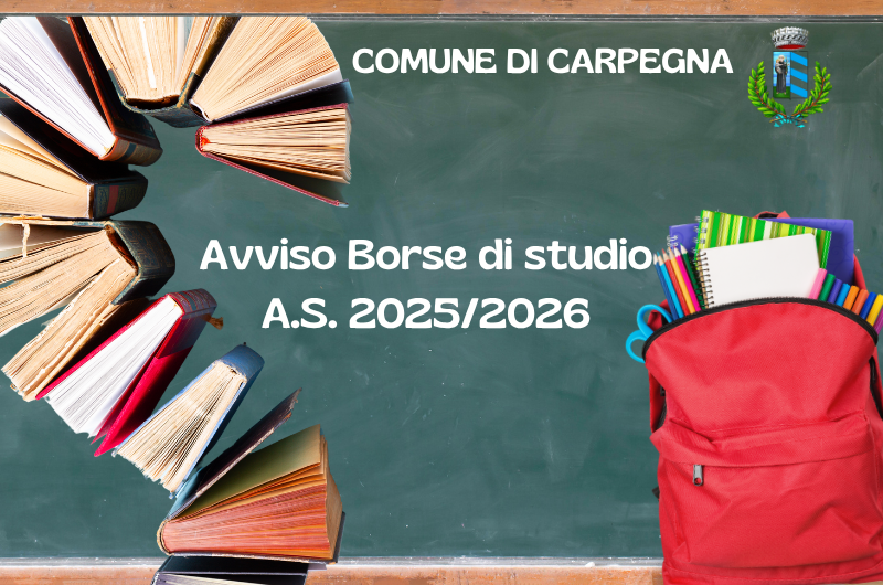 Aviso concessione borse di studio A.S. 2025/2026