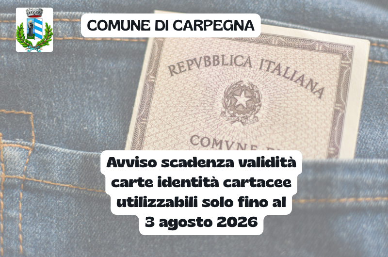 scadenza validità carta identità cartacea